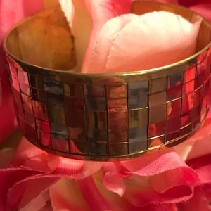 Three gold squares bracelet